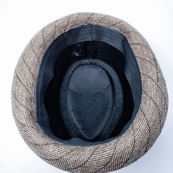 Something Special Thin Rim Striped Fedora Hat - Picture 8 of 10